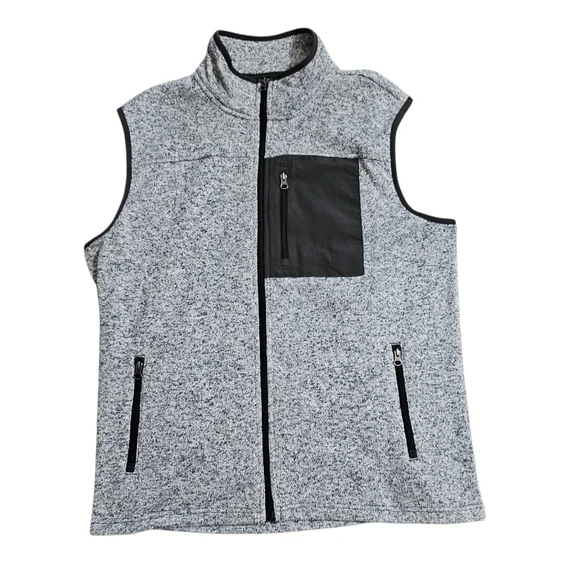 Gray Sonoma Goods For Life Fleece Vest - Picture 3 of 8